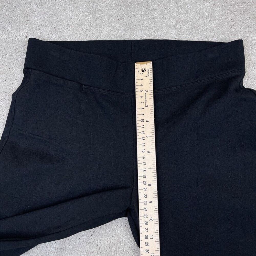 American Giant Pants Womens 8 Black No BS Ponte Kick Flare Crop Pull On‎ Stretch - Picture 8 of 12